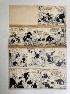 Marten Toonder Studio’s - 1 Original page - Sim en Pans - Cocosnoten kraken - 1954 | Catawiki