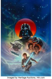 John Alvin (American, 1948-2008) Star Wars: The Empire Strikes Back, International Video Cover, 1995 Acrylic - | Heritage