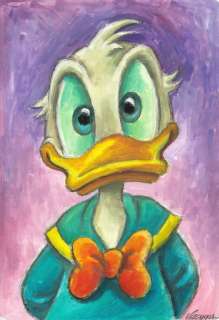 Joan Vizcarra - Donald Duck - Portrait - 50 x 35 - Original Painting | Catawiki