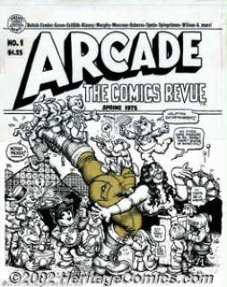Robert Crumb - Original Cover for Arcade #1 (Print Mint/ 1975). Uplifting entertainment from an artist - | Heritage