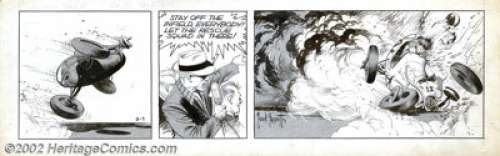 Frank Frazetta - Original Comic Strip Art for Johnny Comet daily, Dated 2/7/52 (McNaught Syndicate, 1952). This - | Heritage