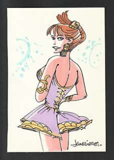 Mézières, Jean-Claude - 1 Original colour drawing - Valerian et Laureline - Laureline | Catawiki