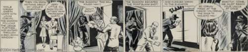 Vernon Greene - Shadow Daily, Original Art Comic Strip Art (Ledger Syndicate, undated). The Shadow, aka Kent -