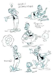Venanzio, Pasquale - Preliminary drawing "Gyro Gearloose Concepts" | Catawiki
