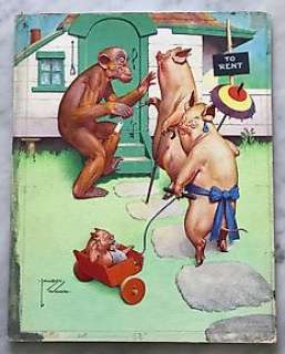 Wood, Lawson - 1 Original colour drawing - Gran’ pop - Just what you are looking for ! Take it from me. - 1940 | Catawiki