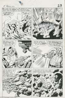 Jack Kirby and Vince Colletta - Fantastic Four #40, page 17 Original Art (Marvel, 1965). It’s Clobberin’ Time! Dr. - | Heritage