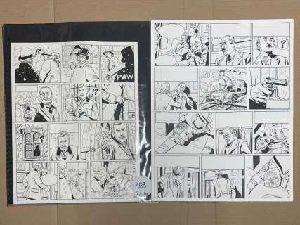 . MARNIQUET. 2 planches originales. - « Le démon des Carpathes ».… | misc / divers