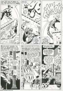 John Romita Sr. and Frank Giacoia - Daredevil #16, page 9 Original Art (Marvel, 1966). When Steve Ditko abruptly - | Heritage