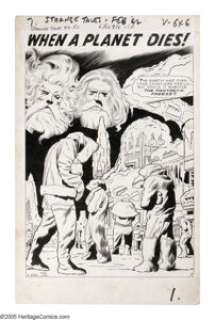 Jack Kirby and Dick Ayers - Strange Tales #97 Complete 7-page Story "When A Planet Dies" Original Art - | Heritage