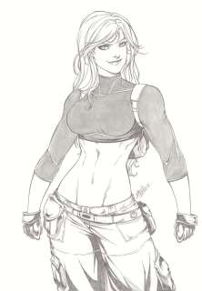 Daniele Torres - Kim Possible Pencil Art - Signed