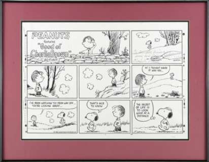 Charles Schulz - Peanuts Sunday Comic Strip Original Art, dated 10-17-82 (United Features Syndicate, 1982). The - | Heritage