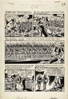 Bernie Krigstein - Valor #1, "Strategy" page 5 Original Art (EC, 1955).   One of the most -