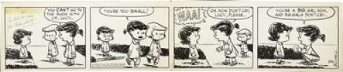 Charles Schulz - Peanuts Daily Comic Strip Original Art, 3-26-52 (United Feature Syndicate, 1952). Little - | Heritage