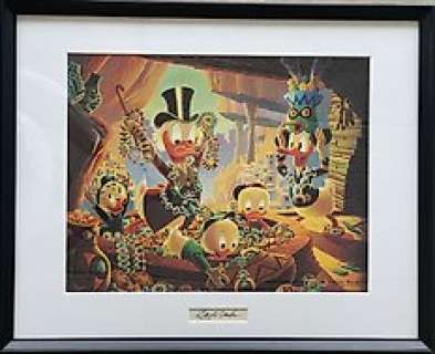 Carl Barks - Golden Cities of Cibola - beautiful print with original signature insert | Catawiki