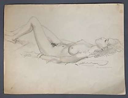 Van Melkebeke, Jacques - 1 Original drawing - Nu | Catawiki