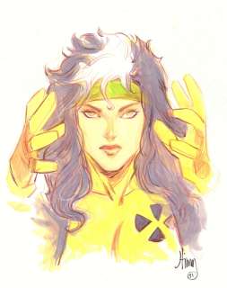 John Timms - Rogue From the X-Men Painted Art - 2021 Signed