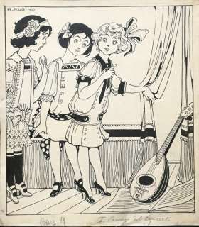 Antonio Rubino - Original illustration cm. 21x25. Ink. Signed. Mint