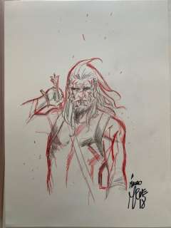 Marco Checchetto - original drawing - Old man Hawkeye | Catawiki