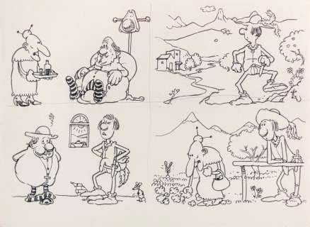 Andrea Pazienza | Renzo and don Abbondio (The Betrothed) | Art-Rite