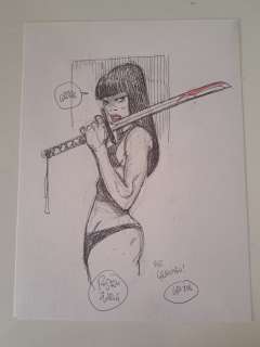 Rosenzweig, Maurizio - 1 Original drawing - Clown Fatale - Japanese Assassin - 2024