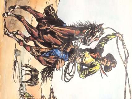 Derib | Original illustration of large size  - Cowboys | Catawiki