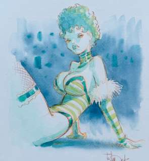 Andreae, Jean-Baptiste - 1 Original drawing - The blue Circus Girls - publiée | Catawiki