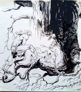 Ongaro, Paolo - 1 Original drawing - Rahan - 1981 | Catawiki