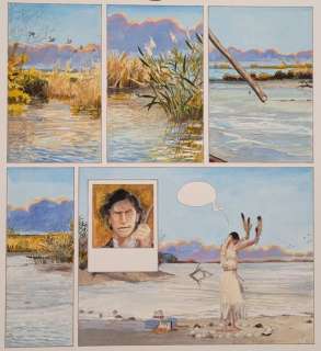 Faure, Michel - 1 Planche originale + mise en couleur original - Camargue rouge - 2013 | Catawiki