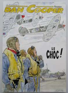 Weinberg, Albert - 1 Original colour drawing - Dan Cooper - Le choc ! | Catawiki