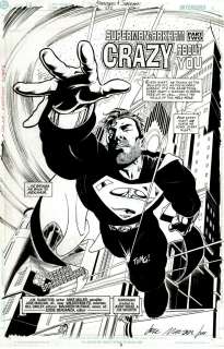 Mike Miller Jose Marzan - Superman #582 Splash (Huge Superman Image!)