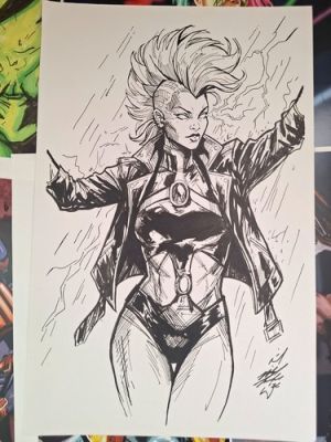 Storm 11x17 Original Inked Art Signed by Michael Fulcher | eBay US (Buy It Now)