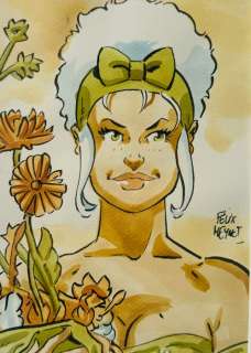 Meynet, Félix - 1 Original colour drawing - Hommage à Mucha | Catawiki