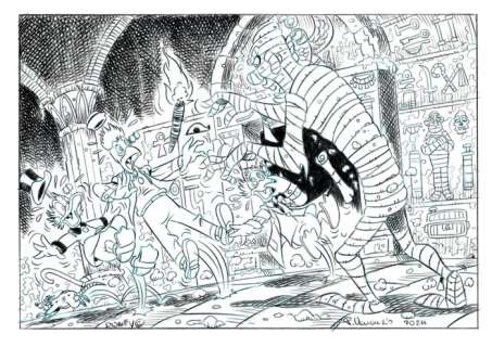 Pasquale Venanzio - 1 Original drawing - Egypt’s Treasure Map - Egypt’s Treasure Map 2 - 2024 | Catawiki