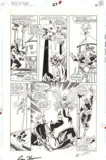 Bob Downs, Dave Simons - Young All-Stars #27 P.11 / 12 - Tarantula Vs. the Fly Action - 1989 Signed By Writer: Roy Thomas