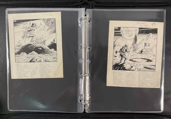 Lot 138 - A small portfolio of original comic art panels for the Irish Sunday Express by KEN REID, who was a | Excalibur Auctions
