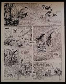 Susan, Dominique | original Board (p.57)  - La Quête de l’Oiseau du Temps T5  - L’Ami Javin | Catawiki