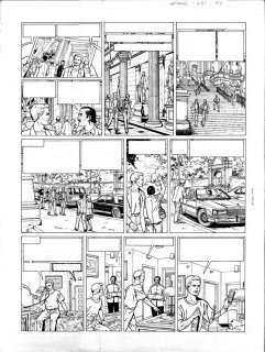 Gilles Chaillet - Planche originale 2 de Lefranc Tome 13 - Le Vol du Spirit