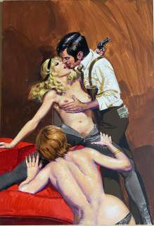 Alessandro Biffignandi - Original cover for La Gatta n. 11. Cm. 25,5x36. Gouache. Mint