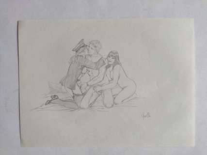 Frollo, Leone - 1 Original preliminary drawing - A tre | Catawiki