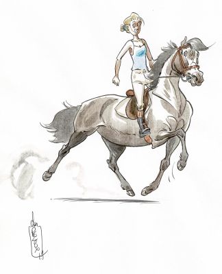 Du Peloux | Lot 198 - Triple Galop T12 en édition originale, agrémenté d’une dédicace. Proche de l’état neuf. | Septimus