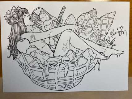 Bolognini, Martina - 1 Original drawing - tavola originale - Ice Cream - 2024 | Catawiki