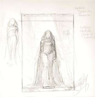 Delaby | original draft cover illustration  - Les Complaintes des Landes Perdues T3 La Fée Sanctus  - (2012) | Catawiki