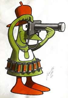 Jacovitti, Benito - 1 Original colour drawing - Illustrazione | Catawiki