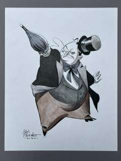 Rick Burchett - 1 Original drawing - The Penguin - Classic Illustration aus der Serie Batman Adventures - 2020 | Catawiki