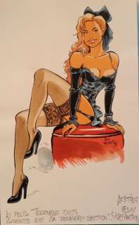 Meynet, Felix | original color drawing  - Pin-up  - (1998) | Catawiki