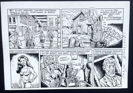 Strzelecki, Caryl - 1 Original page - De Koffer - 2000 | Catawiki