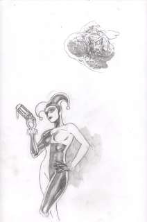 Ryan Sook | Harley Quinn & Clayface Pencil Drawings | Anthony’s Comic Book Art