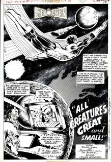 Mike Grell, Tex Blaisdell - Flash #242 P 1 Splash (Awesome Green Lantern Image!) 1976