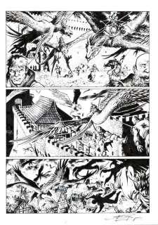 Gregorini, Gianluigi - 2 Original page - Dragonero #31 - "L’agonia di Yastrad" - 2015 | Catawiki