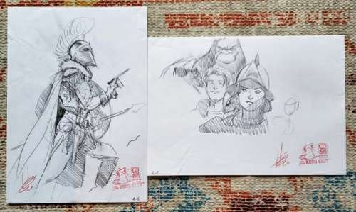 Herenguel, Eric - 2 Original drawing - The Kong Crew | Catawiki